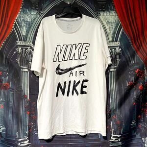 Nike Air Dri-Fit Running T-Shirt Men's XL White Athletic Performance Gym Swoosh